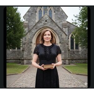 "An Original Milly'  100% Silk Black Embellished  Rose Floral  Luxury Dress